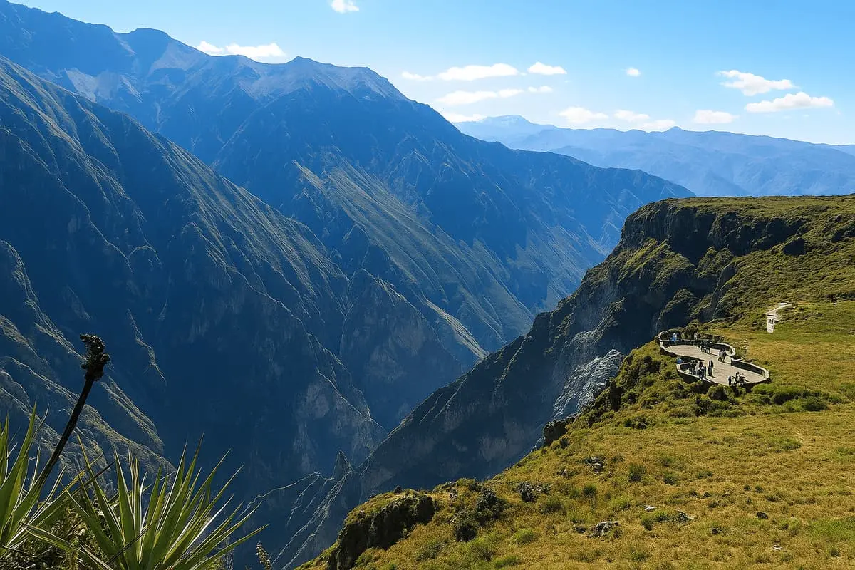 Colca Canyon: The Condor Viewpoint in Arequipa, Pe