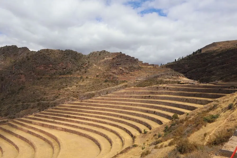 Inca terraces at Pisac on the Sacred Valley Tour in Cusco, Peru